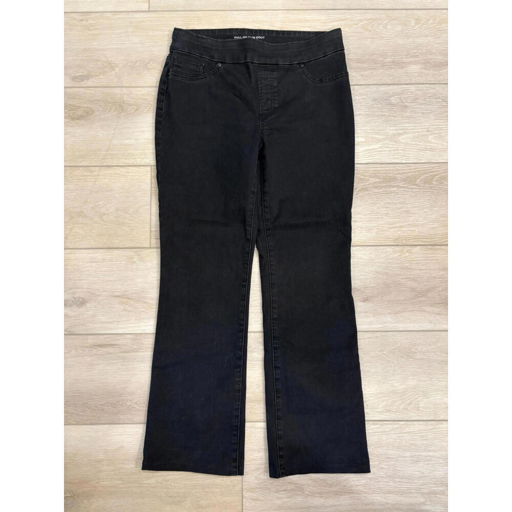 Chico's Black Size 0R (4R) Pull On Slim Boot Cut Pants